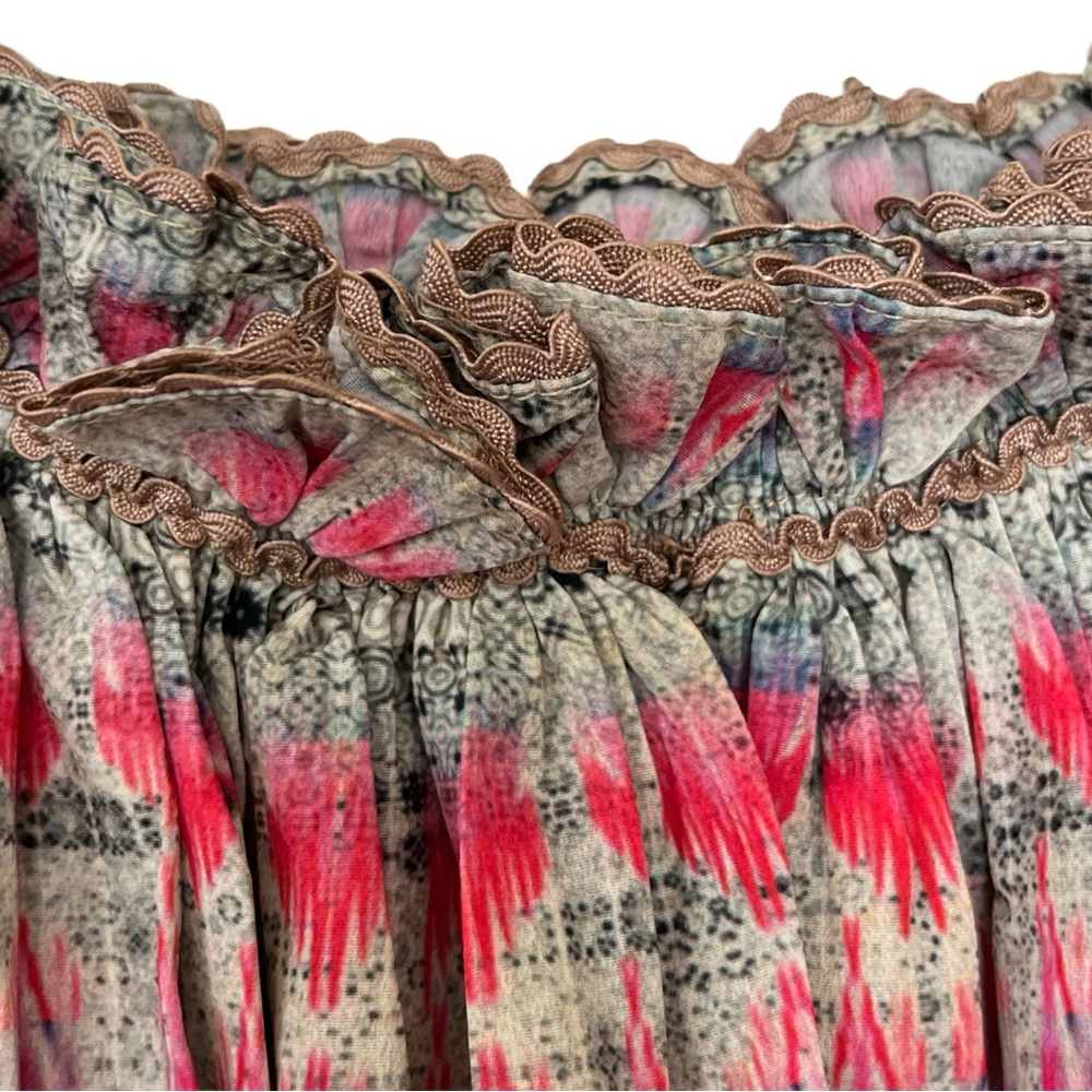 NWOT Anthropologie Bhanuni By Jyoti Villa Off-Shoulder Crop Top Sz XS - Picture 6 of 8
